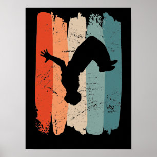 Parkour, Freerunner, Parkour Läufer Geschenk Poster