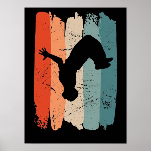 Parkour, Freerunner, Parkour Läufer Geschenk Poster (Vorne)