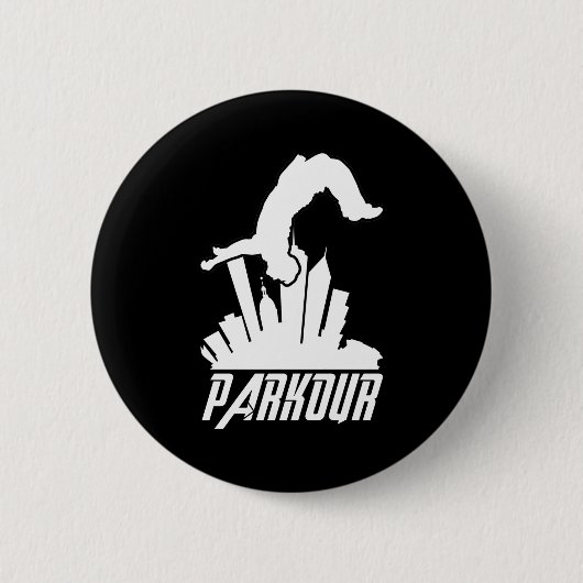 Parkour Freerunner Parkour Runner Button (Vorderseite)