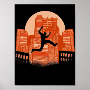 Parkour, Freerunner, Parkour-Runner-Geschenk Poster
