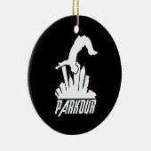 Parkour Freerunner Parkour Runner Keramik Ornament (Rechts)