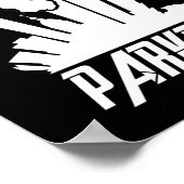 Parkour Freerunner Parkour Runner Poster (Ecke)