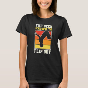 Parkour Freerunning Traceur Athlet Rückwärtssalto  T-Shirt