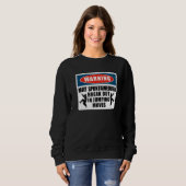 Parkour Freerunning Traceur Athlet Warnung Mai Sweatshirt (Vorne ganz)