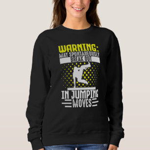 Parkour Freerunning Traceur Athlet Warnung Mai Sweatshirt