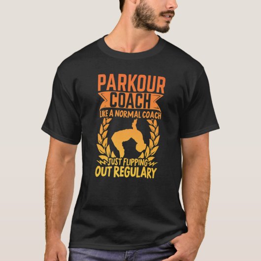 Parkour Freerunning Traceur Athlete Backflip Parkp T-Shirt (Vorderseite)