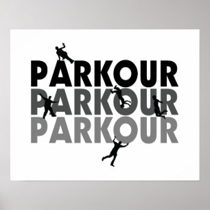 Parkour freier Betrieb Poster