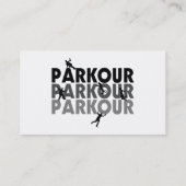 Parkour freier Betrieb Visitenkarte (Rückseite)