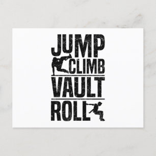 Parkour-Geschenke Postkarte