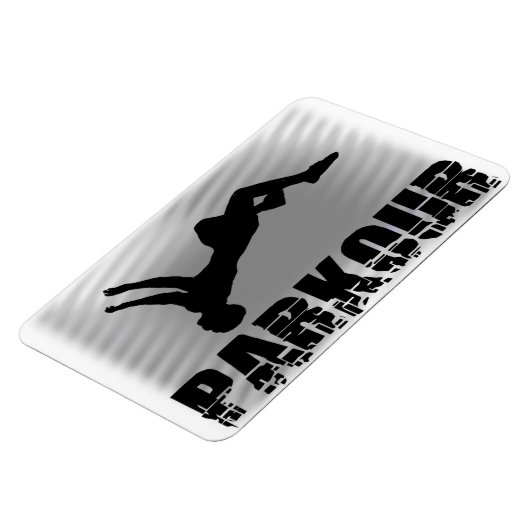 Parkour Gymnast Magnet (Linke Seite)