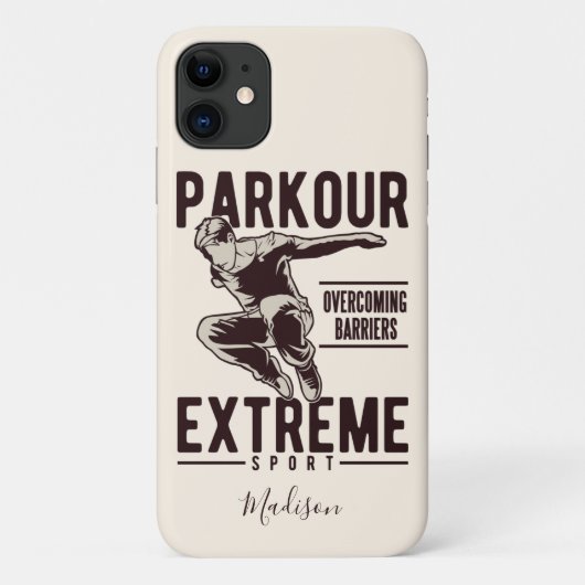 PARKOUR INDIVIDUELLE NAME Case-Mate iPhone HÜLLE (Rückseite)