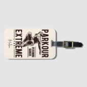 PARKOUR INDIVIDUELLE NAME GEPÄCKANHÄNGER (Vorderseite (Horizontal))