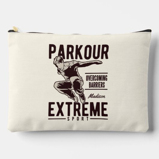 PARKOUR INDIVIDUELLE NAME ZUBEHÖRTASCHE (Vorderseite)