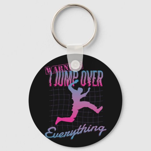 Parkour Jump Man Design Schlüsselanhänger (Vorderseite)