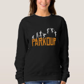 Parkour Jumping Lauf- und Klettersport Parkour Sweatshirt (Vorderseite)