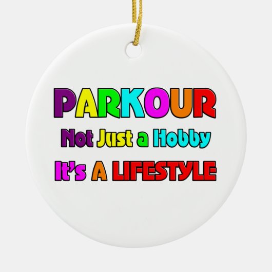 PARKOUR KERAMIKORNAMENT (Vorne)