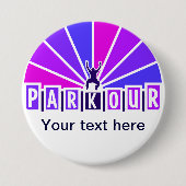 PARKOUR Knopf, fertigen besonders an Button (Vorderseite)