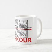 Parkour Labyrinth-lustige Tasse (VorderseiteRechts)