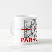 Parkour Labyrinth-lustige Tasse (Vorderseite Links)