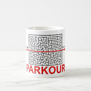 Parkour Labyrinth-lustige Tasse