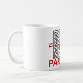 Parkour Labyrinth-lustige Tasse (Links)