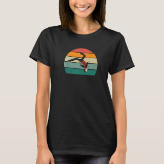 Parkour-Lauf-Hindernis-Fitness-Springen-Felsenklet T-Shirt