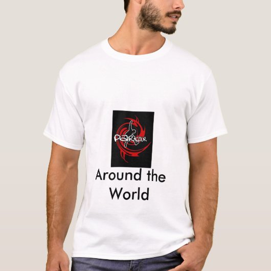 parkour_logo_500, auf der ganzen Welt T-Shirt (Vorderseite)