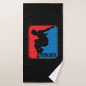 parkour Logo Badehandtuch (Badehandtuch)