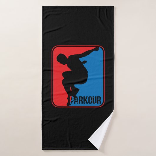 parkour Logo Badehandtuch (Badehandtuch)