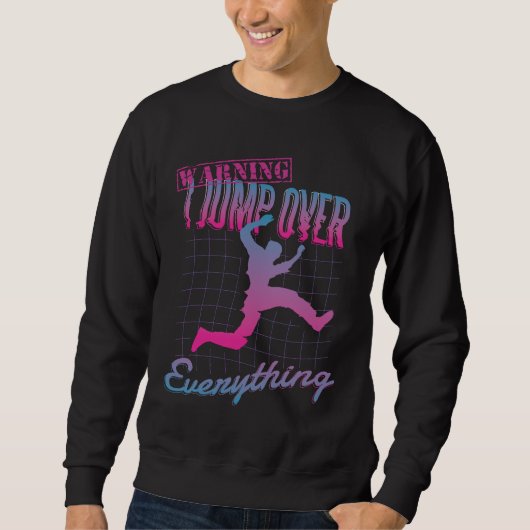 Parkour Man Design Sweatshirt (Vorderseite)