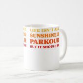 Parkour-Männer, die Parkour lieben Frauen, die Par Kaffeetasse (VorderseiteRechts)