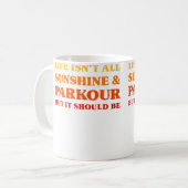 Parkour-Männer, die Parkour lieben Frauen, die Par Kaffeetasse (Vorderseite Links)