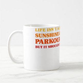 Parkour-Männer, die Parkour lieben Frauen, die Par Kaffeetasse
