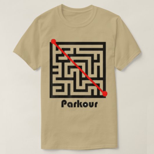 Parkour Maze FunnyFrerunning Frerunner T-Shirt (Design vorne)