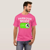 Parkour Mode On Freerunning Silhouette Boys T-Shirt (Vorne ganz)