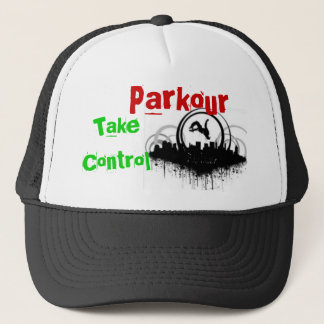 Parkour, nehmen Kontrolle Truckerkappe