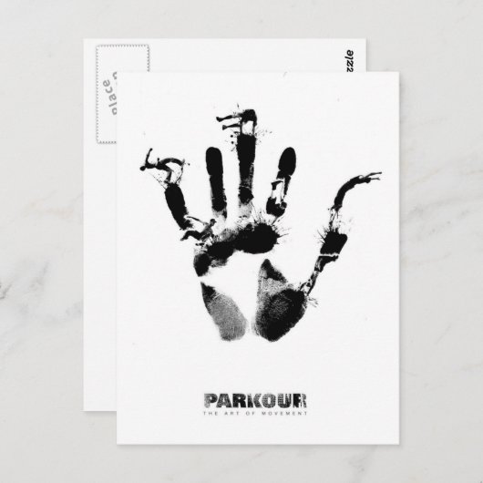 Parkour Poster Postkarte (Vorne/Hinten)
