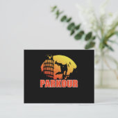 Parkour Postkarte (Stehend Vorderseite)