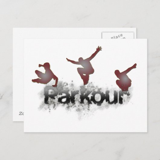 Parkour Postkarte (Vorne/Hinten)