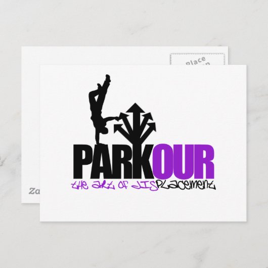 Parkour Postkarte (Vorne/Hinten)