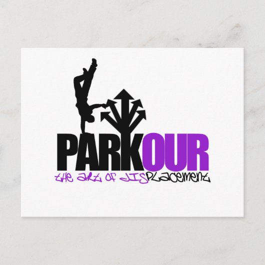 Parkour Postkarte (Vorderseite)