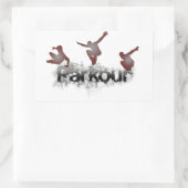 Parkour Rechteckiger Aufkleber (Tasche)