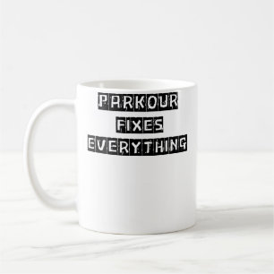 Parkour Repariert Alles Frauen Männer Lieben Parko Kaffeetasse