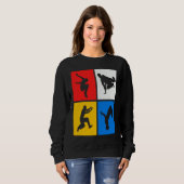Parkour Retro Freerunning Freerunner Jumping Sweatshirt (Vorne ganz)