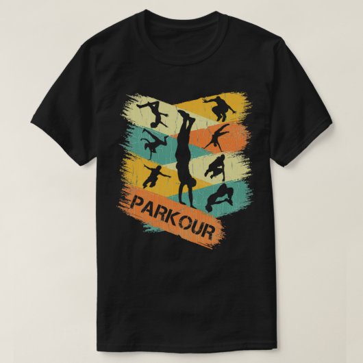 Parkour Retro Freerunning T-Shirt (Design vorne)
