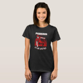 Parkour Run Jump Freerunning Obstacle Course Acrob T-Shirt (Vorne ganz)