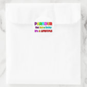 PARKOUR RUNDER AUFKLEBER (Tasche)