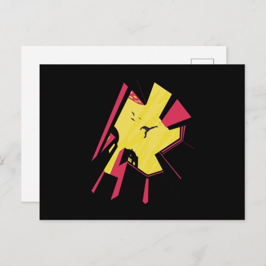 Parkour Runner Postkarte (Vorne/Hinten)