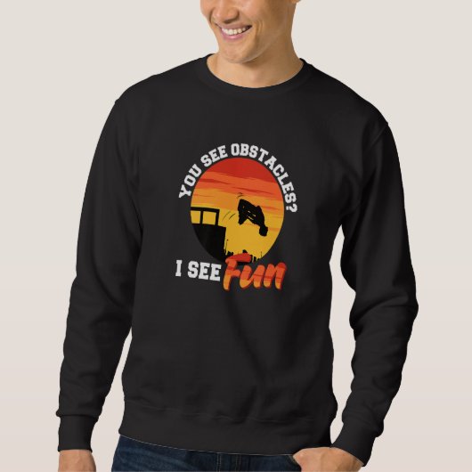 Parkour Running Quote Freeruning Sweatshirt (Vorderseite)