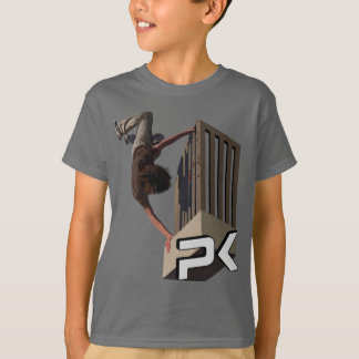 Parkour Schiene drehen um T-Shirt